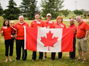 barrhaven-canada-day From Right to Left, Jenna Swinwood, Cadence St-Louis, David Vesey, Pierre Poilievre, Victor Hanna, Jan Harder, Sujoy Baichoo, Darrell Bartraw